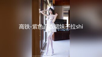 高铁-紫色连衣裙妹子拉shi