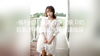 -福利姬私拍 紧身露穴装 D奶巨乳 野外露出 大棒摩逼喷尿