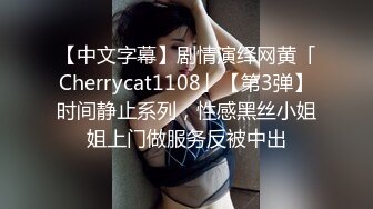 【中文字幕】剧情演绎网黄「Cherrycat1108」【第3弹】时间静止系列，性感黑丝小姐姐上门做服务反被中出